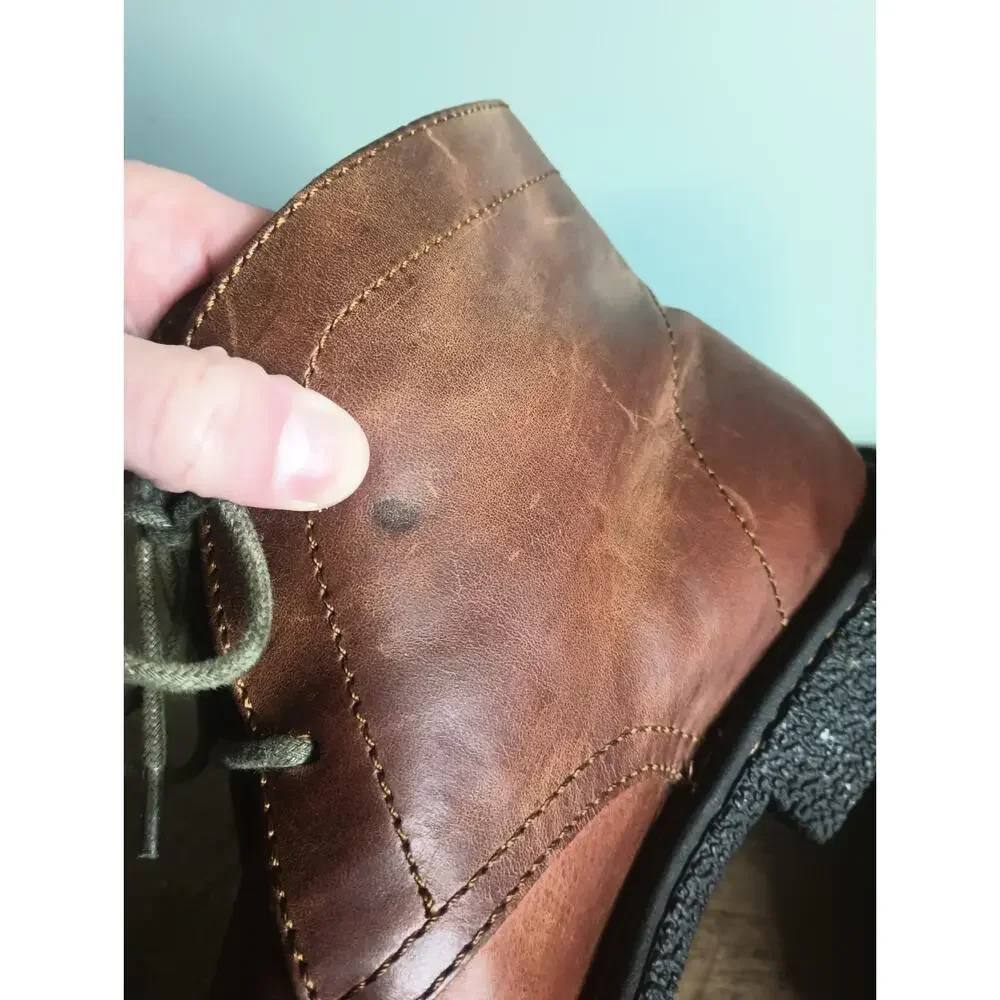 Born Harrison Leather Chukka Boots Mens 10 Oxford Lace Up Cognac Heritage